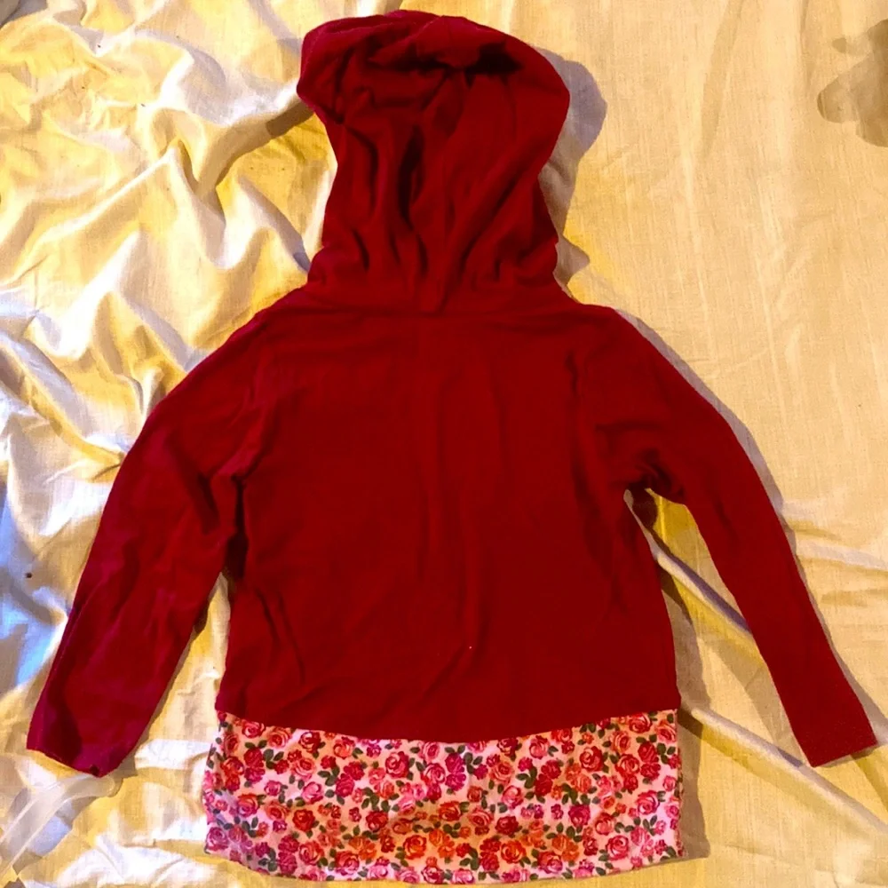 Girls 2T hooded t-shirt "Born to be Queen" - Picture 4 of 5